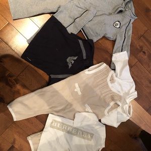 Baby boy Burberry and Armani outfits